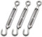 Tensor de Alambre, Tensores de Acero Inoxidable, Tensor Ajustable, Tensor de Cables, Tensores de Cuerda, Tensores M6, para Cuerda, Cable, Toldos Rope y Tendederos, 3 Piezas