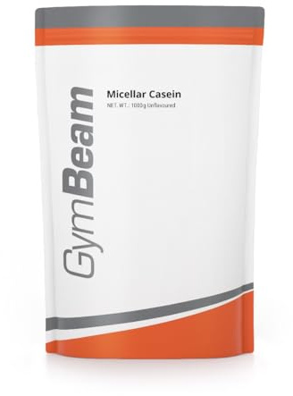GymBeam Caseina Micellare 1000g - Caseine di Alta Qualità - Polvere di Caseina per Crescita e la Rigenerazione Muscolare - A Basso Contenuto di Grassi, Deliziosa e Ben Solubile (1000 g, Fragola)