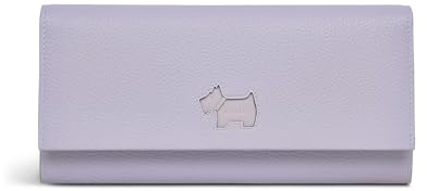 RADLEY London Cookie Cutter Protect Large Leather Flapover Matinee Purse Wallet in Bellflower Lilac