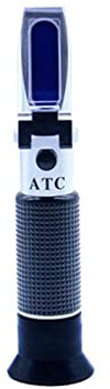 Refraktometer, 0-28% SALINEY METER 0-32% Dual Scale Refraktometer 2 i 1 & Salt Refractometer med Atc Testare for brasfrukt(WITHOUT BOX)