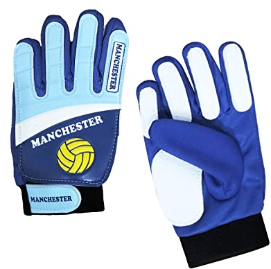 ARSUK Guanti da Portiere da Calcio per Bambini Ragazzi, Guanti da Allenamento per Portiere da Calcio con Palmo in Lattice Super Grip, L:20 cm L:10 cm Taglia: 6