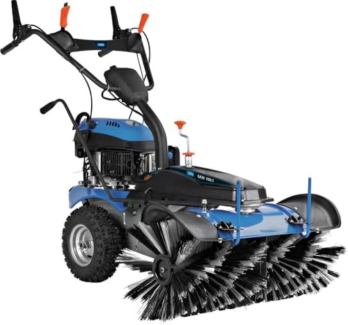 G?de Motor-Kehrmaschine Schneeschieber GKM 100.1 3,2 kW 72 Liter Benzin inkl. Schneeschild Laubsauger Kehrbesen Kehrer