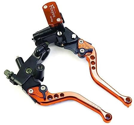 Lenker Kupplungshebel Motorradzubehör Modifizierte Leitungskupplung Hydraulische Bremspumpe Einstellbare Trommelbremsscheibe Bremshebel 22 Mm Universal-Trommelbremse