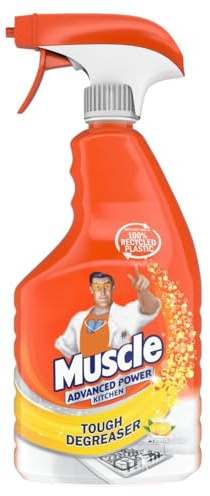 Mr Muscle Advanced Power Kitchen Cleaner Stainless Steel Tough Degreaser Citrus Scent 750ml 1 Pack with Welari Thank You Card | 1 Pack | 1 x 750ml