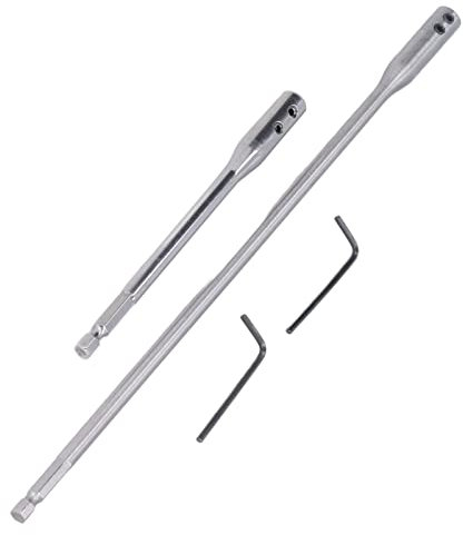 2-teilige Bohrer-Sechskantverlängerung Bohrerverlängerungen aus Kohlenstoffstahl mit Schraubenschlüssel für Schrauben und Muttern