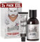 Beardburys Color Shampoo | Pack 2 Tinte de Barba y Cabello Castaño Claro en champú, Elimina las Canas y Cuida la Barba, Semipermanente, Sin Parabenos - 150ml