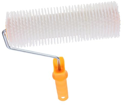 SHINEOFI Cepillo De Rodillo Para Clavos De Cemento Rodillo Antiespumante Autonivelante Herramienta Manual Para Compuesto De Enrasado Para Pisos De Epoxy