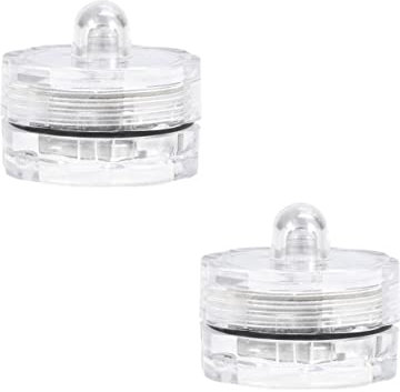 DECORNIJIA Lot De 2 Bougies Chauffe-plat Sans Flamme Étanches, Taille Standard, Led à Effet Scintillant, Fonctionnement Sur Piles, Décorations Mariage Et Fêtes En Intérieur Et Extérieur