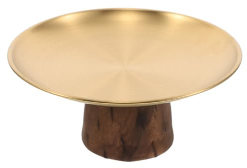 POPETPOP Soporte De Postres Redondo Inoxidable Elevada Para Tartas Pasteles y Para Bodas y De Cumpleaños Decoración De Mesa Elegante