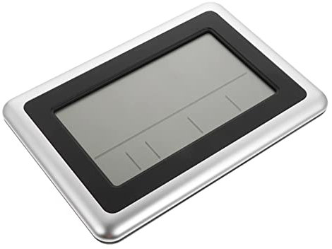 VINTORKY Reloj Despertador Digital Silencioso Temperatura LCD para Dormitorio Reloj De Pared De Escritorio Sin Batería Electrónico para Despertar