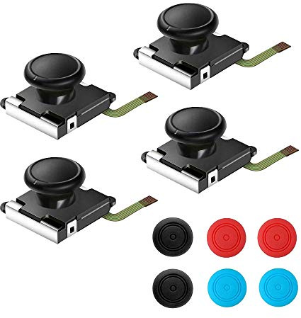 Thlevel Analogico Joystick 3D per NS Utilizzato per Sostituire il Sinistro Destro 6 Coperture per Joysticks 4PCS