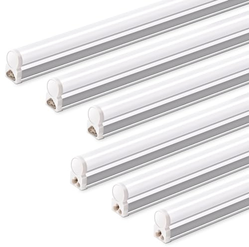 Barrina T5 LED Leuchte 117cm, 20W 2200lm 6500K Superhelle Weiße, 6er