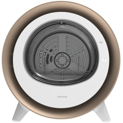 Cecotec Kompakt frånluftstork 3 kg bolero dresscode torr 3 500 V guld, 8 program, klass A, intelligent automatisk torkning, beröringskontroll, UV-vårdfunktion, torrskoställ och fördröjningsstart, vit