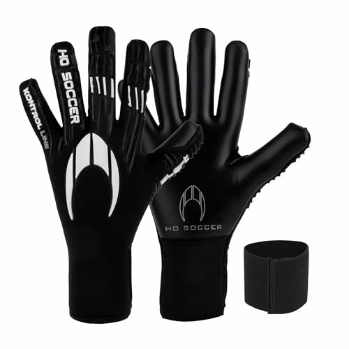 HO Soccer KONTROL Alert Blackout Guantes de Portero, Unisex Adulto, Negro 7