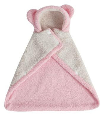 Coperta a mantello per cani di piccola taglia, morbida e calda coperta per cani di piccola taglia, comoda da indossare tutti i giorni, accappatoi con cappuccio (rosa, S)