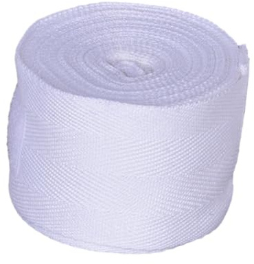 drburpily Bandages de Boxe pour Les Mains et Les Poignets pour Adultes et Enfants, pour Le Taekwondo, Le Muay thaï et Kickboxing, Blancs, Blanc, 5m