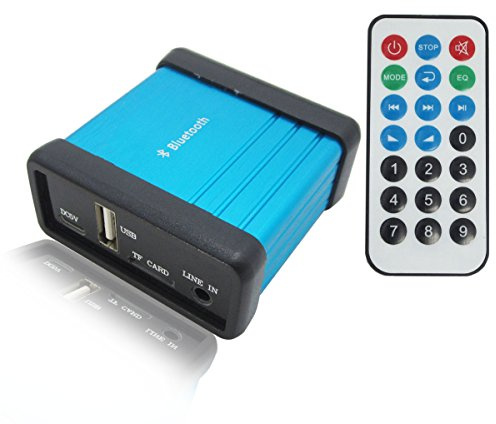 DollaTek Ricevitore Audio Wireless Bluetooth Portatile con Telecomando, Supporto decodifica TF USB Play, modulo trasmettitore Musica Stereo Bluetooth per Cuffie Amplificatore HiFi Home Theater