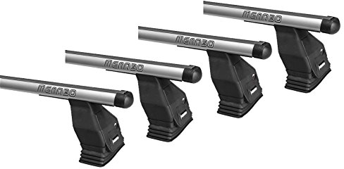 4 Stangen Dachträger Menabo Tema kompatibel mit VW kompatibel mit Volkswagen T5 Transporter 2003-2015 Aluminium