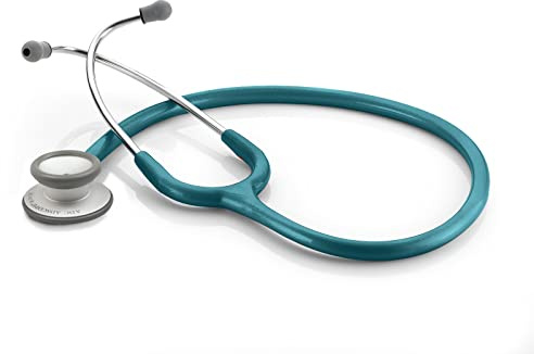 ADC Adscope Lite 619 Ultra Lightweight Clinician Stethoscope with Tuneable AFD Technology, 31 inch Length, Teal