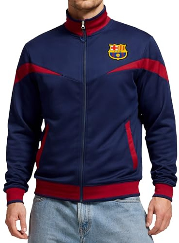 Icon Sports Officially Licensed FC Barcelona, Adult Barça Blue Soccer Track Jacket, Medium