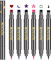Erinde Lot de 6 eyeliner liquides, eyeliner coloré, eyeliner brillant et longue durée