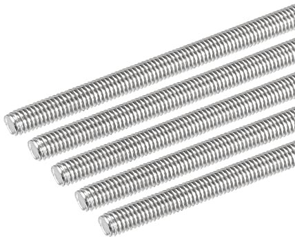 DMiotech 10 Paquet M6x120mm Entièrement Fileté Tige 304 Inox Acier Droite Main Filetages Tige Barre Goujons Pinces et Boulons en U