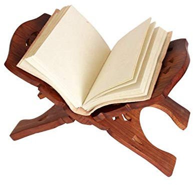 PR International Magnifique support pliable en bois pour livre saint Kuran