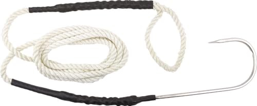 Wiggler Haken, Kveite Krok Rigged, Seillänge: 327cm, für Heilbutt, 1 Stück