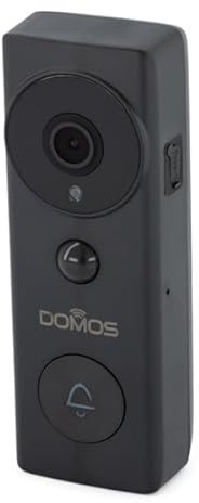 Domos - Intelligent HD-videospel | Ytterligare dörrklocka för inomhusbruk, mörkerseende och rörelsesensor, kompatibel med Alexa och Google | hemövervakning