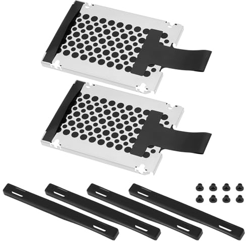 ECSiNG 2 set 7 mm laptop SATA hårddiskfäste med gummi styrskena ssd-fäste kompatibel med ThinkPad X220 X220i X220T X230 X230i X230T T430 T420 T420s T430s