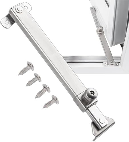 Wezalget Fensteraussteller für Flügelfenster | Verstellbarer Fensterstopper für Flügelfenster Fensterscharniere aus Edelstahl Fensterriegelscharniere | für alle Arten von Fenstern