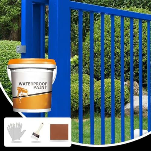 Waterproof Quick-Dry Mild Formula Anti-Rust Metal Paint, Water-Based Rust-Proof Paint Metal Paint, Anti Rust Paint for Metal,Rust-Free Anti-Corrosion Renovation Quick-Drying Metal Paint (Blue)