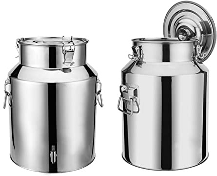 304 rostfritt stål fermenterare, rostfritt stål jäsare med luftock, hembryggningsutrustning jäsningshink för din öl för vinjäsning/matförvaring, 30 x 54 cm/35 L