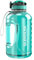 GLEKGLEK 2 Liter Trinkflasche, BPA Frei, Trinkflasche Gym mit Zeitmarkierung, für Fitnessstudio, Büro, Outdoor, Täglichen Gebrauch (Cyan)
