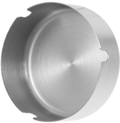 Ipetboom Posacenere in Acciaio Inox Portatile Per Interni Ed Esterni Design Semplice Ed Elegante Adatto Casa Ufficio e Patio