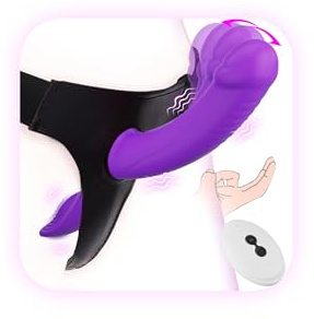 Vibrating Strap On Dildo - Wearable Dildo Vibrator Lesbian Sex Toys