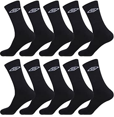 Umbro Homme Umb/1/Tenx10 Chaussettes, Noir, 43-46 EU