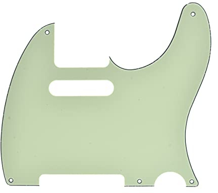 Dopro 5 fori Vintage Tele Chitarra Pickguard Scratch Plate si adatta USA/Mexican Fender Telecaster Mint Green