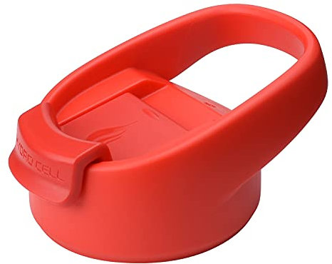HYDRO CELL Weithals-Trinkflasche – Zubehörkappen – 1,8 l, 1,1 l, 907 ml, 680 ml, 510 ml, 397 ml, Sportverschluss – Edelstahlkappe (rot – Kaffeedeckel (400 ml – 1,8 l)