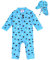 weVSwe Traje De Baño para Bebé UPF 50+ Protección UV De Una Pieza con Sombrero para El Sol Cangrejo Azul 6-12 Meses
