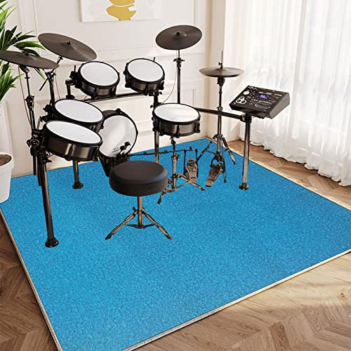 Trummimatta trumslagare matta trumma ljudisolering matta ljudisolerad matta för e trumslagare elektronisk snare matta snare trumma musikinstrument halkfria mattor 180 cm x 160 cm