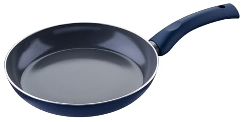 Tasty Antihaft-Bratpfanne Ocean Blue 24cm – Hochwertige Pfanne aus recyceltem Aluminium mit keramischer Antihaft-Beschichtung, geeignet auch für Induktion, PFAS-frei, Blau/Grau