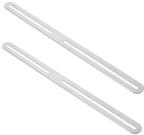 Toddmomy 2pezzi Piastre Di Riparazione Regolabili Acciaio Inossidabile Per Fissaggio Di Casette Postali e Recinzioni Kit Di Montaggio Versatile Per Installazione Sicura e Facile