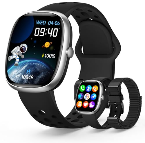 JoJoego Fitness Tracker Smartwatch Bambini, Orologio Smartwatch Bambino con 100+ Modalità Sportive, Contapassi, Frequenza Cardiaca, Monitor del Sonno, Impermeabile IP68, Regalo per Ado 5-16, Nero