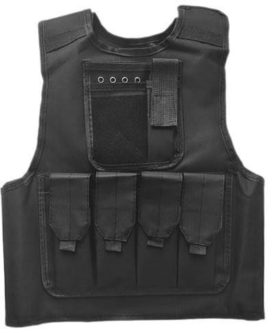 Airsoft väst barn justerbar väst kostym paintball utrustning för pojkar flickor utomhus cosplay