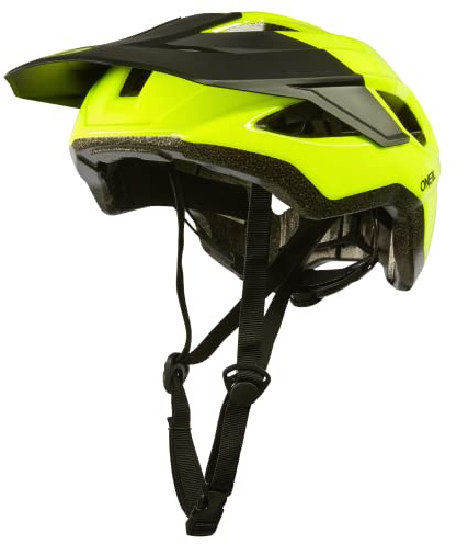 O'NEAL | Mountainbike-Helm | Enduro All-Mountain | Verschmolzene innere EPS & Außenschale für bessere Langlebigkeit | Matrix Helmet SOLID V.23 | Erwachsene | Neon gelb | L/XL (58-61 cm)