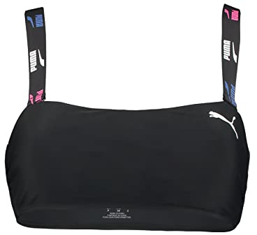 PUMA BANDEAU T, Bikini Top, Donna, Nero (Black Combo), XS