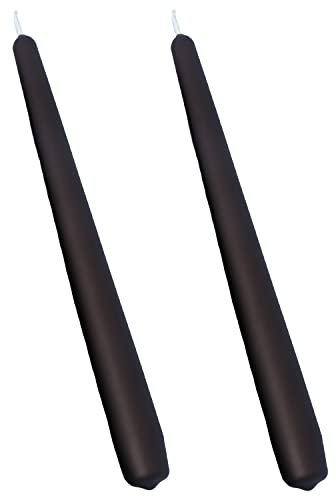 G Decor Confezione da 2, 10 o 20 candelabri alti Coraline, candele opache, colori misti, per chiesa, candele da cena, ideali per matrimoni e Natale (set da 2 pezzi)