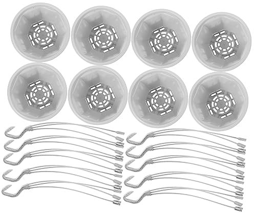 SUPVOX Pot de Fleurs Suspendu Jardinière Suspendue d'Extérieur Lot de 10 Sets de Plastique Blanc Pots pour Plantes et Chlorophytum Balcon Maison Bureau