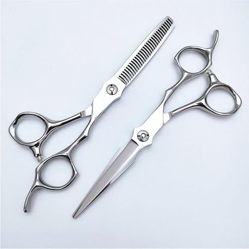 Forbici per Tagliare i Capelli, Forbici Professionali da 6 Pollici per Tagliare i Capelli, Forbici per Parrucchieri o per Famiglie, Set di Forbici Sottili con Taglio a Denti